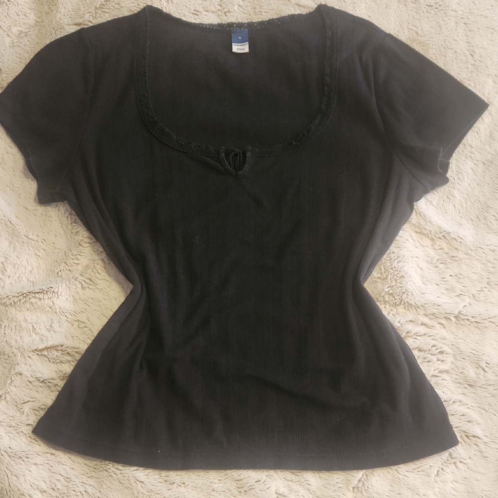 Old Navy Black Short Sleeve Tee